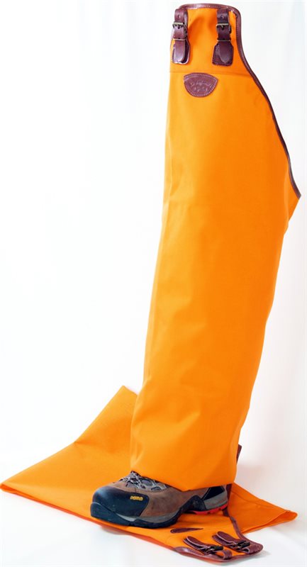 Cosciale diviso in Cordura Dupont Orange alta visibilità Buffetteria Spadoni